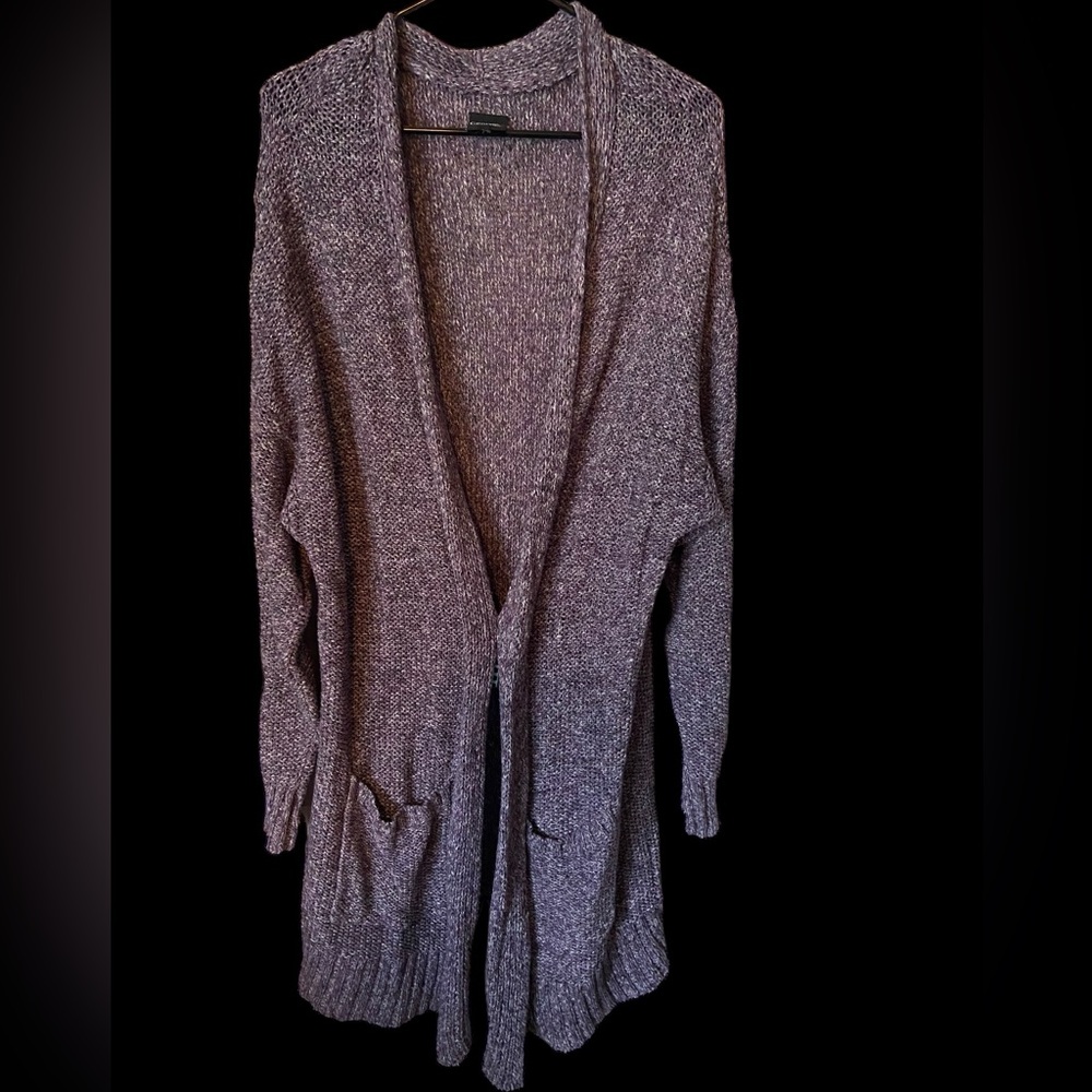 George brand open Cardigan Sweater Mauve colour